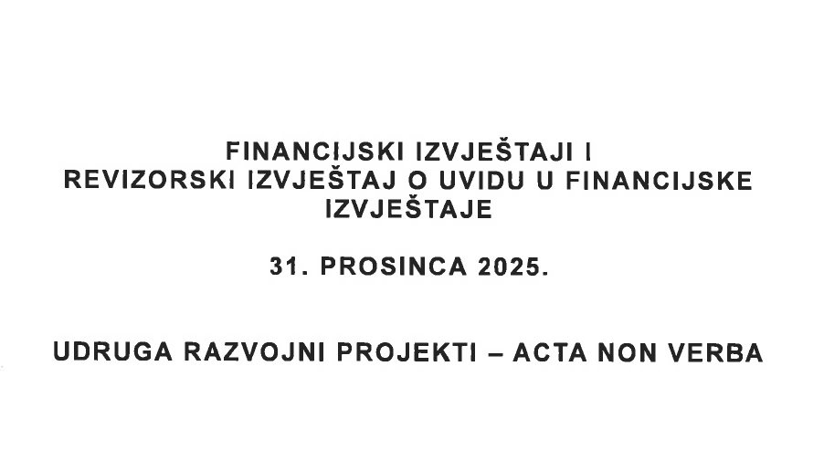 Financijski izvještaji i revizorski izvještaj za 2025.